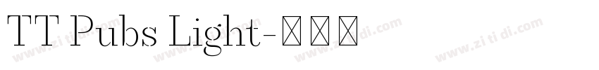 TT Pubs Light字体转换 TT Pubs Light字体转换